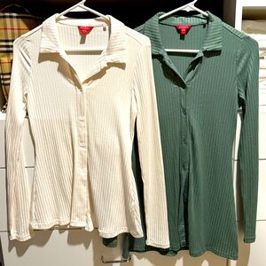 Guess long sleeve blouses size Small